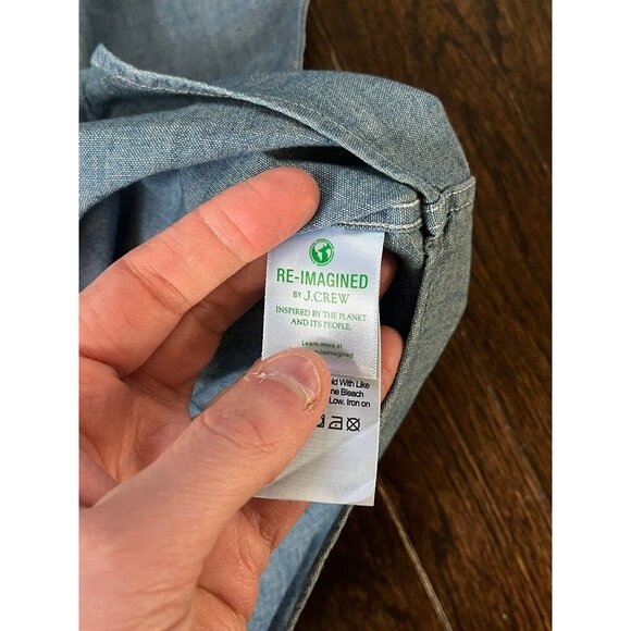 NWT J Crew Crewcuts Chambray Button Down Shirt Boys Size 12 L1814 $55 - Picture 7 of 9
